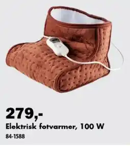 Biltema Elektrisk fotvarmer tilbud