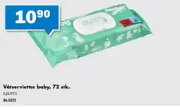 Biltema Våtservietter baby tilbud