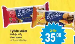 Eurocash E Wedel Fyllda kakor tilbud