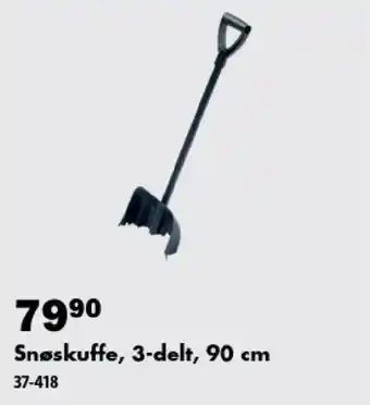 Snøskuffe, 3-delt, 90 cm