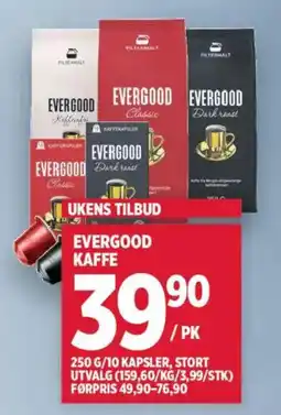 Meny Evergood kaffe tilbud