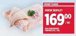 Meny Fersk seifilet tilbud