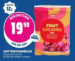 Coop Obs Coop fruktkarameller tilbud
