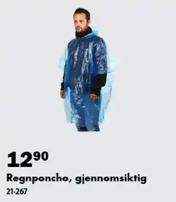 Biltema Regnponcho, gjennomsiktig tilbud