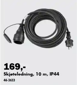 Biltema Skjøteledning, 10 m, IP44 tilbud