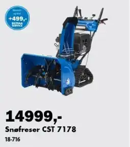 Biltema Snøfreser CST 7178 tilbud