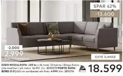Skeidar Eden moduls sofa tilbud