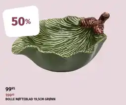 Nille Bolle Nøtteblad 19,5cm Grønn tilbud