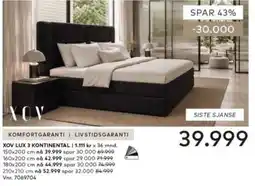 Skeidar Xov lux 3 kontinental tilbud