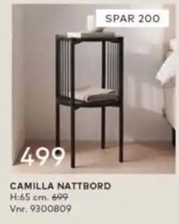 Skeidar Camilla nattbord tilbud
