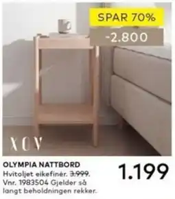 Skeidar XOV Olympia nattbord tilbud