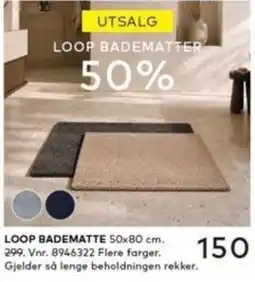 Skeidar Loop badematte tilbud