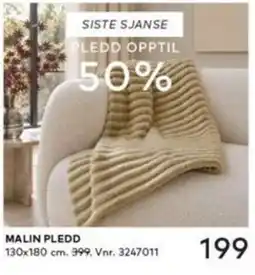 Skeidar Malin Pledd tilbud