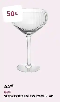 Nille Sens cocktailglass klar tilbud