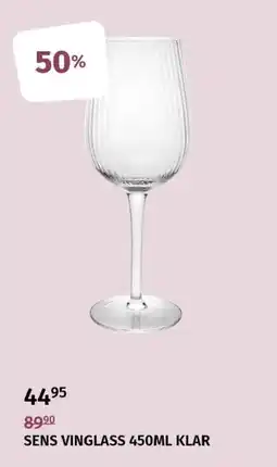Nille Sens vinglass klar tilbud