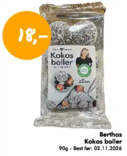 Havaristen Berthas Kokos boller tilbud