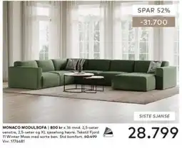 Skeidar Monaco modulsofa tilbud