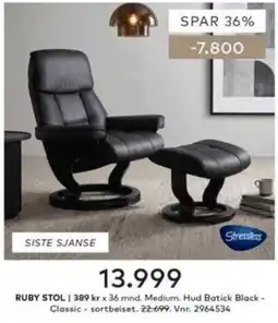 Skeidar Stressless Ruby Stol tilbud