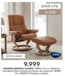 Skeidar Stressless Mayfair Lenestol Classic tilbud