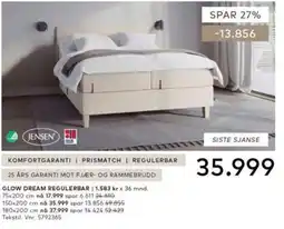 Skeidar Jensen Glow Dream Regulerbar tilbud