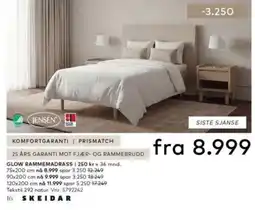 Skeidar Jensen glow rammemadrass tilbud