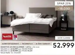 Skeidar Wonderland Sensitive 400 Regulerbar tilbud