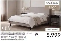 Skeidar XOV Premium 10 rammemadrass tilbud