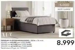 Skeidar XOV Premium 10 Oppbevaringsseng tilbud