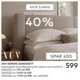 Skeidar Xov sengesett tilbud