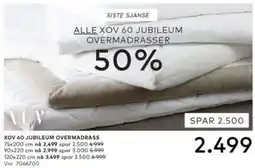 Skeidar Xov 60 jubileum overmadrasser tilbud