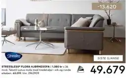 Skeidar Stressless Flora Hjørnesofa tilbud