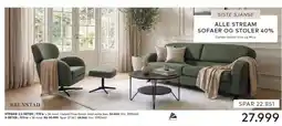 Skeidar Stream sofaer og stoler tilbud