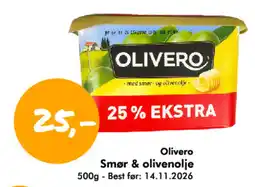 Havaristen Olivero Smør & olivenolje tilbud