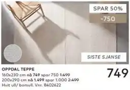 Skeidar Oppdal teppe tilbud