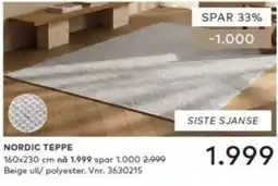 Skeidar Nordic Teppe tilbud