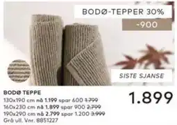 Skeidar Bodø teppe tilbud