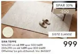 Skeidar Sira teppe tilbud