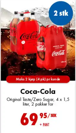 Nordby Supermarket Coca-Cola Original Taste/Zero Sugar tilbud