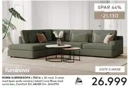 Skeidar furninova roma hjørnesofa tilbud