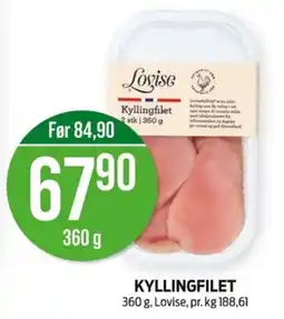 Kiwi Lovise Kyllingfilet tilbud