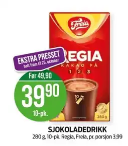 Kiwi Regia sjokoladedrikk tilbud
