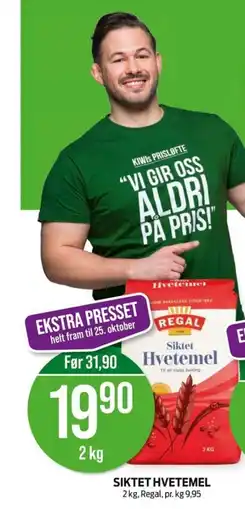 Kiwi Regal Siktet Hvetemel tilbud