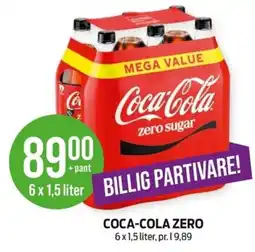 Kiwi Coca-Cola Zero Sugar tilbud