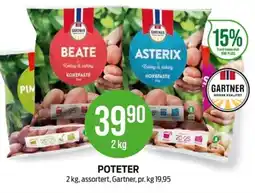 Kiwi Gartner poteter tilbud