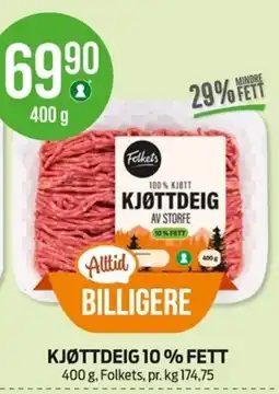 Kiwi Folkets kjøttdeig tilbud