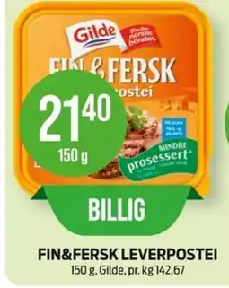 Kiwi Gilde Fin & Fersk Leverpostei tilbud