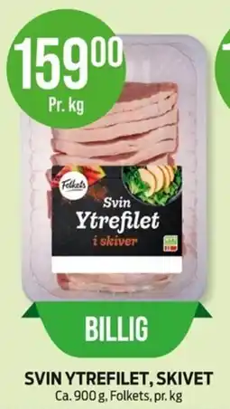 Kiwi Folkets Svin Ytrefilet i skiver tilbud
