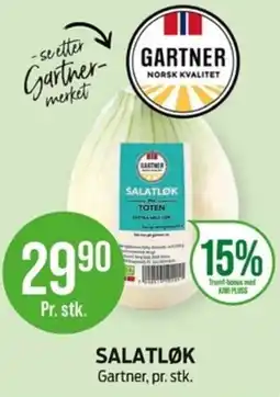 Kiwi Gartner salatløk tilbud