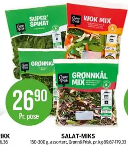 Kiwi Grønn&Frisk salat-miks tilbud
