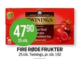 Kiwi Twinings Fire Røde Fruker tilbud